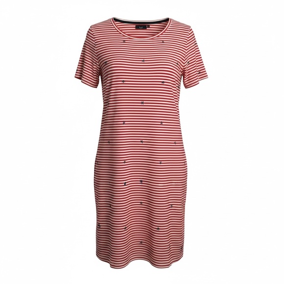 Joules Dresses & Skirts - Joules‎ Red and White Striped Starfish Nautical Dress
Sz 10